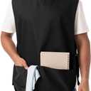 ROTANET Cobbler Apron for Women Men with 2 Pockets Waterproof Art Smock Aprons for Painting Hairstylist Cleaning Adults