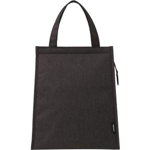 Black Lunch Bag for Men - Lunch Bag with Zipper Tote Bag for Women Simple Lunch Box Reusable Insulated