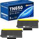 TN650 TN-650 Toner Cartridge Black 2 Pack Replacement for Brother TN-650 TN650 MFC-8690DW MFC-8480DN MFC-8890DW Printer Toner