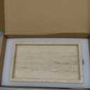 Natural Travertine Guest Towel Holder, Stone Napkin Holder for Bathroom,Gorgeous Bathroom Napkin Holder Tray, Stylish Guest Towel Holder Tray for Bathroom Toilet Dining Table, Beige (9.7x5.5 Inch)