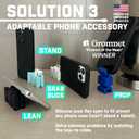 2 x CordBrick Steel Weighted Cord Holder, Cord Wrap, Phone Accessory, Stocking Stuffer for Men, Adults, College Students. Nightstand, Desk Travel Organizer. Silicone. 2pk Coral