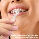 RAZOKO Orthodontic Flossers for Braces, Ortho Dental Floss Picks, Braces Flossers for Kids Teeth & Adults, Unflavored, 75 Count (Pack of 3)