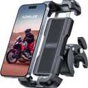 Aomiker Bike Motorcycle Phone Holder Mount - [2025 Quick Release] Bike Phone Holder Handlebar Clamp, Bicycle Scooter Phone Clip for iPhone 16 15 14 13 12 11 Pro Max Plus Mini, 4.7-6.8" Smartphone
