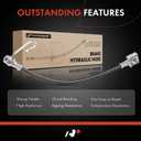 2 x A-Premium Rear Passenger Brake Hydraulic Hose Compatible with Select Ford Models - E-350 E350 Super Duty 2004-2007, E-350 E350 Club Wagon 2004, with 9600 lb GVW - Replace# 6C2Z2A442BA