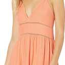 Roxy Women's New Silver Light Strappy Woven Dress (Large, Papaya)