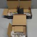 (3Sets) All Keyed Same Entry Door Knob and Single Cylinder Deadbolt Combo Set, Satin Nickel Exterior Door Knobs with Lock and Keys for Entrance and Front Door