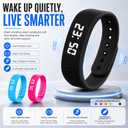 Alarm Clock Smart Watch Bracelets for Mens Digital Heavy Sleepers Vibrating Wristband Sleeps Wrist Womens Tracker Vibro Onyx Vibration Silent Small Distance Teens Shock Despertador Band Alert