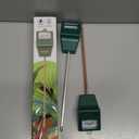 Kensizer Soil Tester, Soil Moisture/pH Meter, Gardening Farm Lawn Test Kit Tool, Digital Plant Probe, Water Hydrometer for Indoor Outdoor, No Battery Required