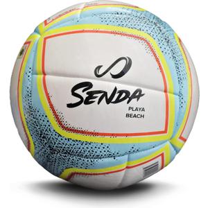 SENDA Playa Beach Soccer Ball, Fair Trade Certified, White/ Blue, Size 5 (Ages 13 & Up)