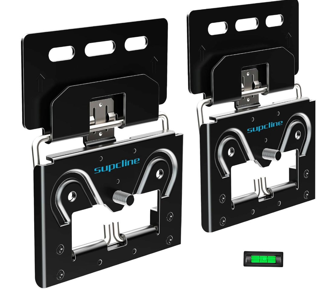 Ultra Slim TV Wall Mount Compatible with 14"-80" Flat & Frame TVs, 0.3" Micro-Gap Low Profile TV Mount, Minimalist Look, Blends Any Interior, Holds up to 100Lbs