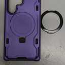 for Samsung Galaxy S23 Ultra Case, [Compatible with Magsafe] [Invisible Built in Stand & Ring Holder] MIL-Grade, Dual Layer Shockproof Full Protective Case for Galaxy S23 Ultra-Purple