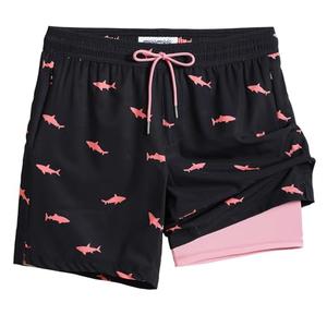 maamgic Swim Trunks Men 2 in 1 Mens Bathing Suit 7 Inch Quick Dry Mens Swimming Trunks with Zipper Pockets, XXL