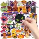 2 x OHOME Halloween Stickers | 100 PCS Halloween Party Favors - Halloween Games Toys Gifts Party Supplies - Crafts Accessories Treats Bulk for Classroom