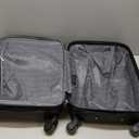 Travelers Club Chicago Hardside Expandable Spinner Luggage, Black, 20" Carry-On
