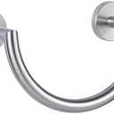 HouseAid Stainless Steel Towel Ring for Bathroom, Hand Towel Holder, Modern Semi-Circular Hand Towel Rack, Wall Mounted, Brushed Nickel