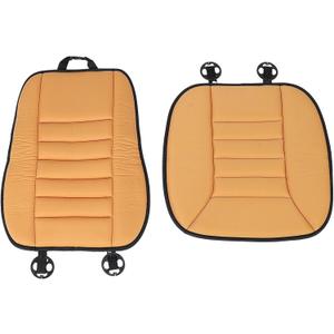 Ejoyous Car Seat Cushion with Back Support Pillow, Memory Foam Driving Seat Cushion and Lumbar Pillow for SUV Trucks Office Chair (Orange)