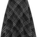 IDEALSANXUN Womens Plaid Wool Skirts Elastic Waist A-Line Pleated Tartan Long Skirts, 3X-Large