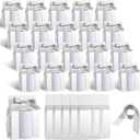 Kosiz 36 Pcs Mug Boxes Sublimation Coffee Mugs Gift Bags with Window Packaging Storage Box for Shipping Selling Mother's Day Graduation Gift Packaging Wrapping(for 15oz Mug,White, Silver)
