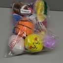 HyDren 7 Pcs My First Sports Bag Plush Toys Playset, Bulit-in Bell Sports Balls and Trophy for Kids Throwing Toys Gift for Boys Girls Early Education