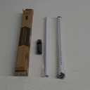 AceMining Sliding Door Security Bar,Heavy Duty Sliding Patio Door Lock Bar, 20-50inch Adjustable Multi-use Window Security Bars, Sliding Door Stopper,White,1Pack