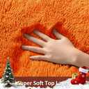 Ophanie Orange Fall Rugs for Bedroom Living Room, Fluffy Fuzzy Furry Carpet, Plush Soft Shaggy Bedside Indoor Floor 4x6 Area Rug for Kids Girls Boys Baby Teen Dorm Nursery Home Decor Aesthetic