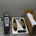 Under Desk Elliptical, Electric Leg Exerciser as Seen on TV for Seniors with 12 Adjustable Speed, Quiet Portable Electric Seated Pedal Exerciser Machine with Remote Control for Home Office (Orange)