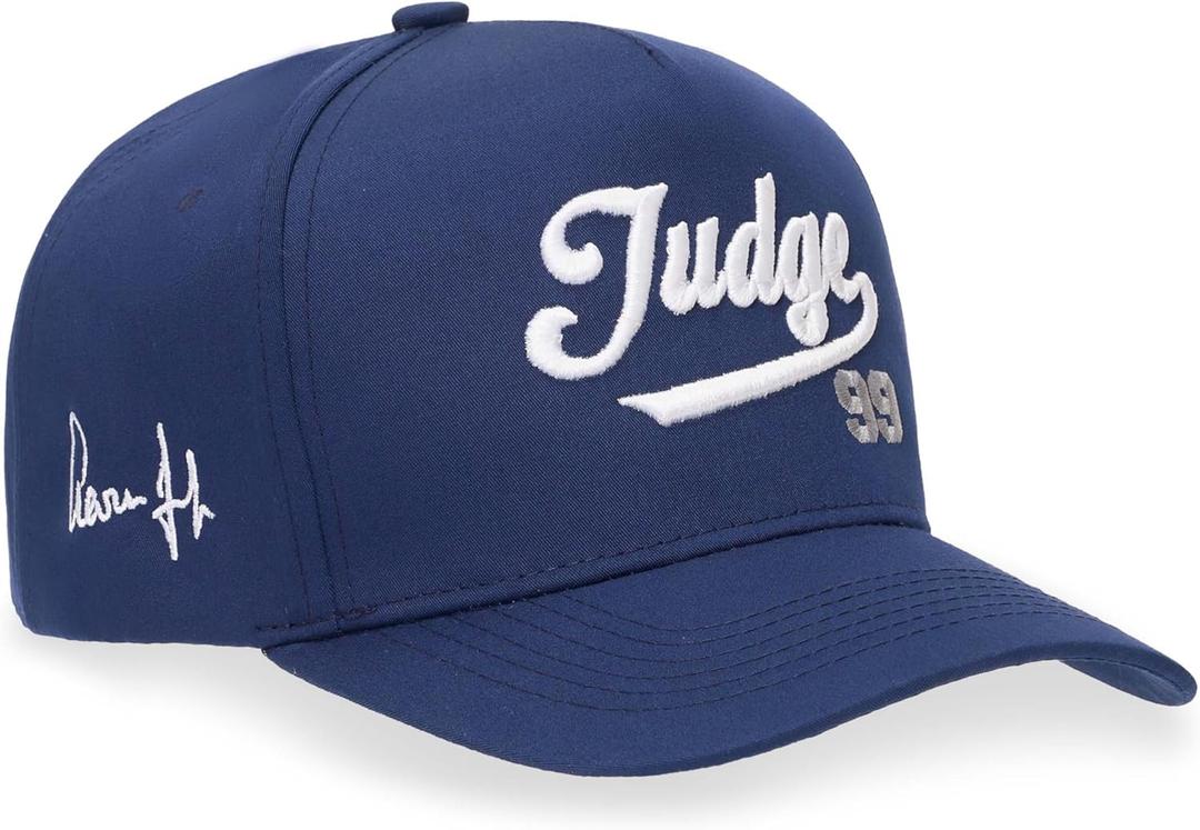 Officially Licensed MLBPA Baseball Hat Adjustable Snapback Cap, Embroidered Performance Curved Brim Hat for Men, Women & Kids (One Size, Navy)