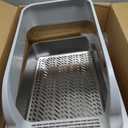 Stainless Steel Cat Litter Box with Lid, XL High Sides Kitty Litter Box
Odor Free Open Top Litter Pan Easy Cleaning Anti-Urine Leakage Non-Stick Includes Scoop Light Grey