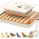 Incubators for Hatching Eggs with Automatic Egg Turning and Humidity Control, 56 Eggs Incubator, Auto Temperature Control, LED Egg Candler, Hatch Day Count, for Chicken, Duck, Goose, Quail, Parrot