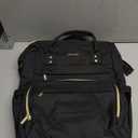 LOVEVOOK Laptop Backpack for Women with Giant Tumbler Holder Pocket,15.6 inch Waterproof Travel Backpack Purse Computer Laptop Bag,Professional Work College Nurse Teacher Backpack Casual Daypack,Black