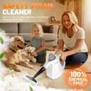 Multi-Surface Handheld Pressurized Steam Cleaner with 11-Pieces Accessories, 15.2OZ Hands-free Portable Steamer for Cleaning, Multipurpose Steam Cleaner for Home|Upholstery|Car|Floor|Grout|More