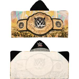 WWE Wrestling Kids Super Soft Bath/Pool/Beach Soft Cotton Terry Hooded Towel Wrap, 24 in x 50 in, (100% Officially Licensed Product) by Franco