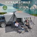 TIMBER RIDGE 5-9 Person SUV Tent with Screen Porch and Awning for Family Camping, Weather Resistant and Portable Van or Car Tent, Includes Rainfly and Storage Bag, 13' W X 10' L X 7.1' H
