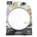 Jacent Dip & Dab 12X Magnification Cosmetic Mirror With Suction Cups, 5 Inch Diameter - 1 Pack
