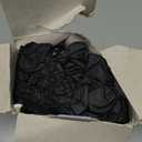 Black Vinyl Gloves, Food Grade Gloves Disposable Latex Free & Powder Free, Guantes for Cleaning Cooking Food Prep