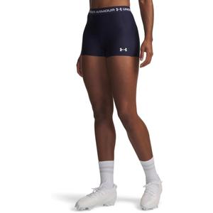 Under Armour Women's HeatGear Armour Shorty Shorts (Blue, L)