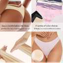READY TO LOVE Women's Underwear Seamless Thongs 6 Pack No Show Thong Breathable Invisibles Hollow Out Sexy Panties Underwear, XL