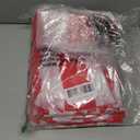 Oojami Pack of 4 Classic Red & White Striped Table Skirts - Perfect for Carnival, Circus Themed Parties, and More - Easy to Apply, 14ft Length Each