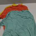 3 Pack Cotton Women's Mock Turtleneck Shirts Long Sleeve Mock Neck Tops Casual Pullover Basic Tees Undershirt (Autumn Leaf Yellow, Gray Green, Orange Red) S