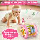 Baby Girl Toys 0-6 Months Ocean Projector Rotating Musical Light Up Tummy Time Toy Infant Aquarium 0-3 4 5 6 7 8 9 Months Crawling Toys Babies 6-12 Month Girl 1 Year Old Birthday Newborn Shower Gifts