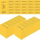 Kosiz 1000 Sheets 25 Bid Raffle Ticket Sheets Chinese Auction Tickets Numbers for Basket Events and Silent Auctions (Yellow)