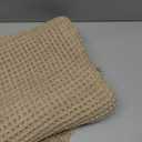 SUBRTEX Waffle Braided Bath Mat, 16" x 24" Soft Waffle Bath Rugs, Absorbent Non Slip Bathrooom Mats, Machine Washable Area Rug for Bathroom, Quick Dry, Khaki