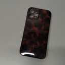 Aesthetic Tortoise Shell Phone Case for iPhone 12 Pro Max 6.7in,Retro Cool Girl Leopard Print Brown Amber Trendy Full Camera Protective Cover for iPhone 12promax 6.7"