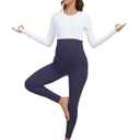 VIMPEP 25 Maternity Leggings Stretchy Over The Belly Pregnancy Workout Active Wear High Waisted Seamless Soft Yoga Pants 311
