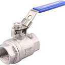 DERNORD Stainless Steel 304 Ball Valve, Full Port Heavy Duty for WOG with Locking Device (3/4" NPT)