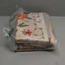 DUKINO 3x5 Area Rug, Floral Rugs for Entryway, Lightweight Non Slip Washable Rug, Indoor Low Pile & Non-Shedding Boho Design Rugs for Bedroom, Living Room, Dining Room, Kitchen, Beige