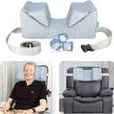 AOSSA Wheelchair Pillow Headrest for Recliner High Back Wheelchair Neck Support Positioner Head Positioning Cushion Medical Neck Stabilizer Foam Wedge for Adults Single Sofa Geri Chair Wheelchair