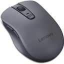 Lenovo WL310 Bluetooth Silent Mouse, Ergonomic, Adjustable DPI, Silent Clicks, Bluetooth 5.0, Portable for Windows, Mac, and Chromebook, Grey