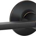 Schlage F51A LAT 716 Latitude Door Lever, Keyed Entry Lock, Aged Bronze