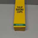 200PCS Tulip Cupcake Liners, Unbleached Standard Size Parchment Cupcake Liners, Food Grade Greaseproof Muffin Liners, Cupcake Wrapper for Baking, Party, Birthday, Christmas